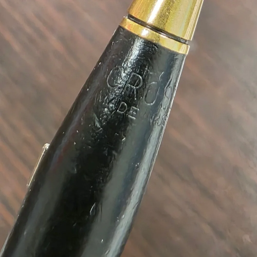 Cross Classic Century Mechanical Pencil Black Gold Trim Ampex Logo USA Made